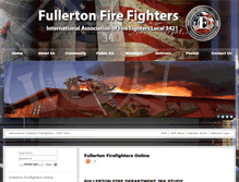 Tablet Screenshot of fullertonfirefighters.org